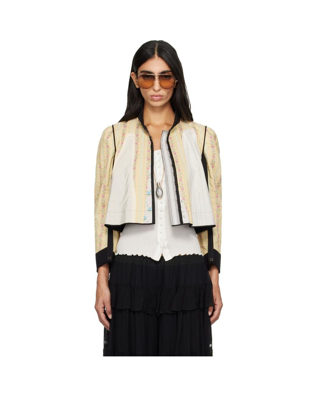 Chloé Natural Soft Jacquard Jacket