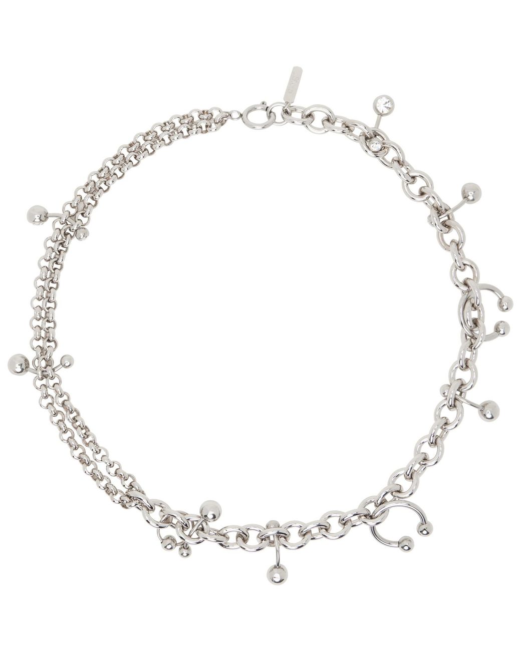 Justine Clenquet Metallic Holly Necklace for men