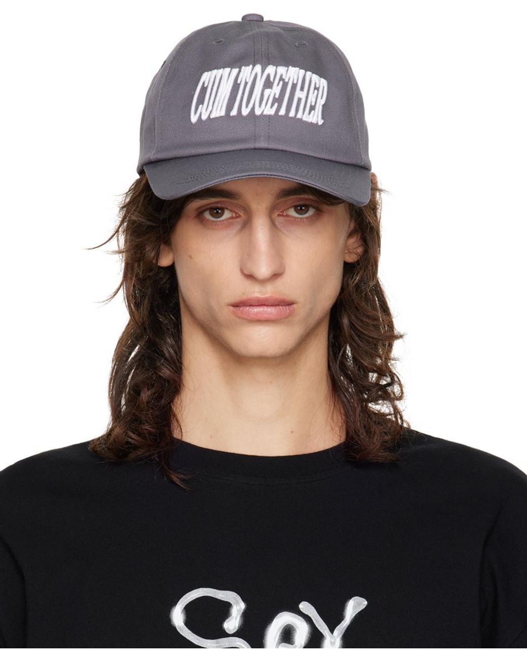 Carne Bollente CUM TOGETHER cap キャップ Carne Bollente Gray 'Cum Together' Cap Carne Bollente