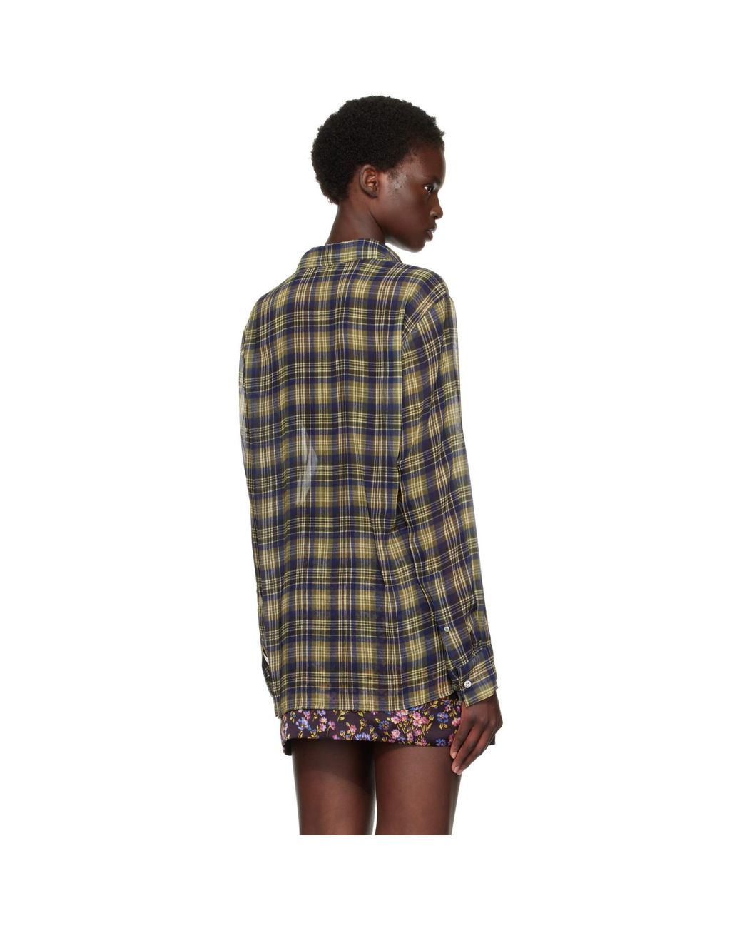 Dries Van Noten Brown Khaki & Pleated Shirt