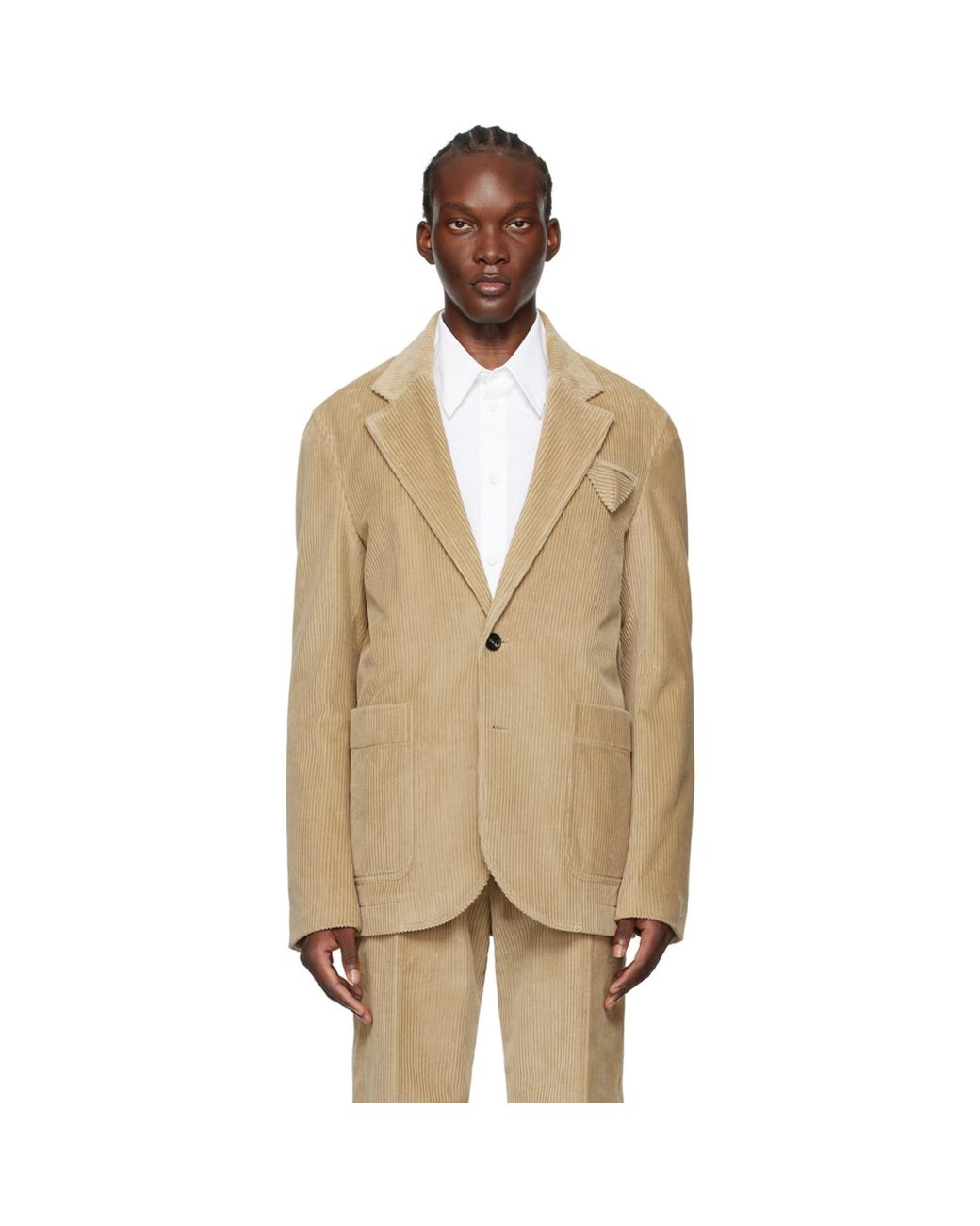 Bottega Veneta Natural Single-breasted Blazer for men