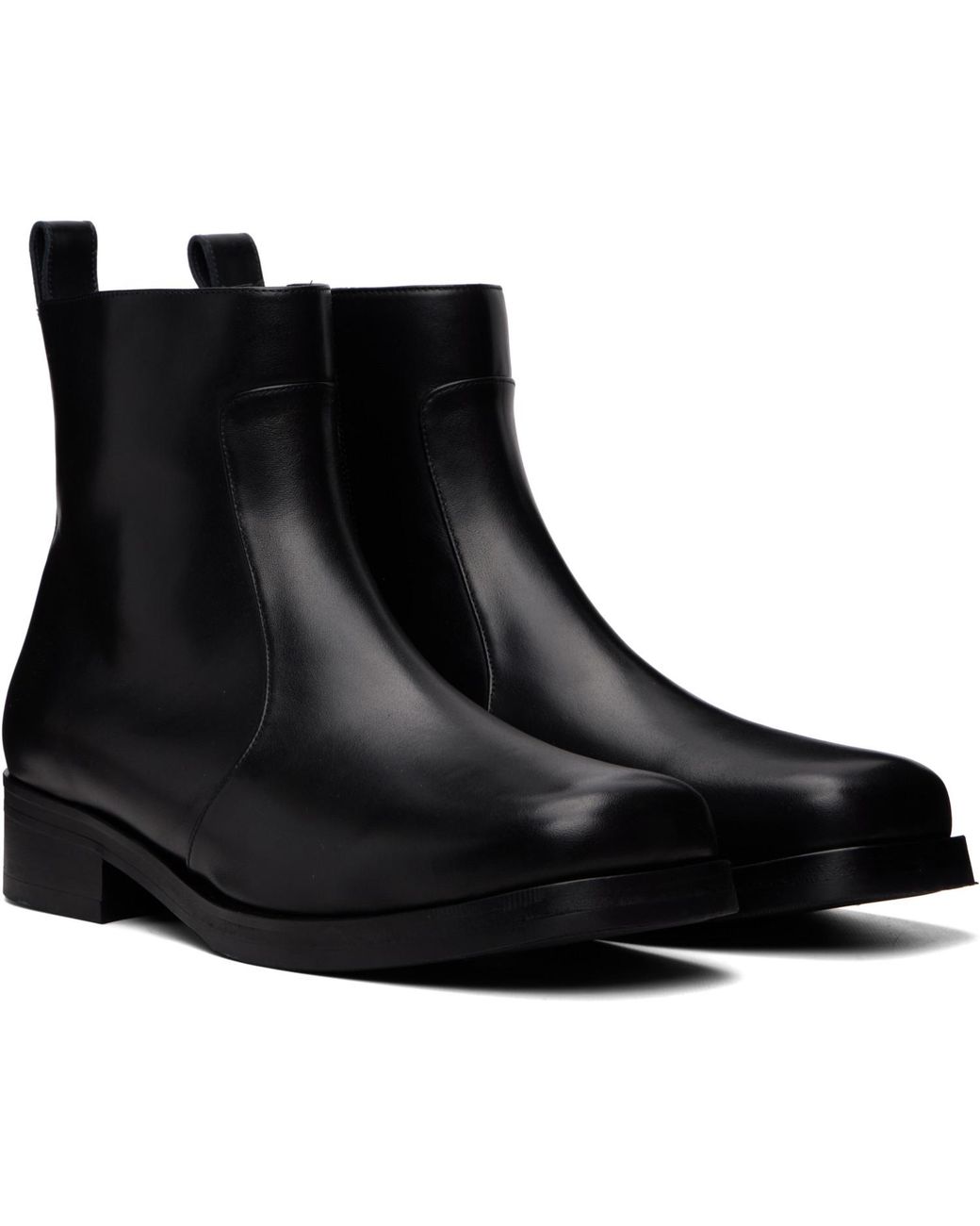 Studio Nicholson Black Square Boots for men