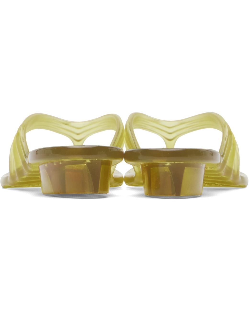 DIESEL Yellow Mellisa Edition Sculptural Flip-Flops