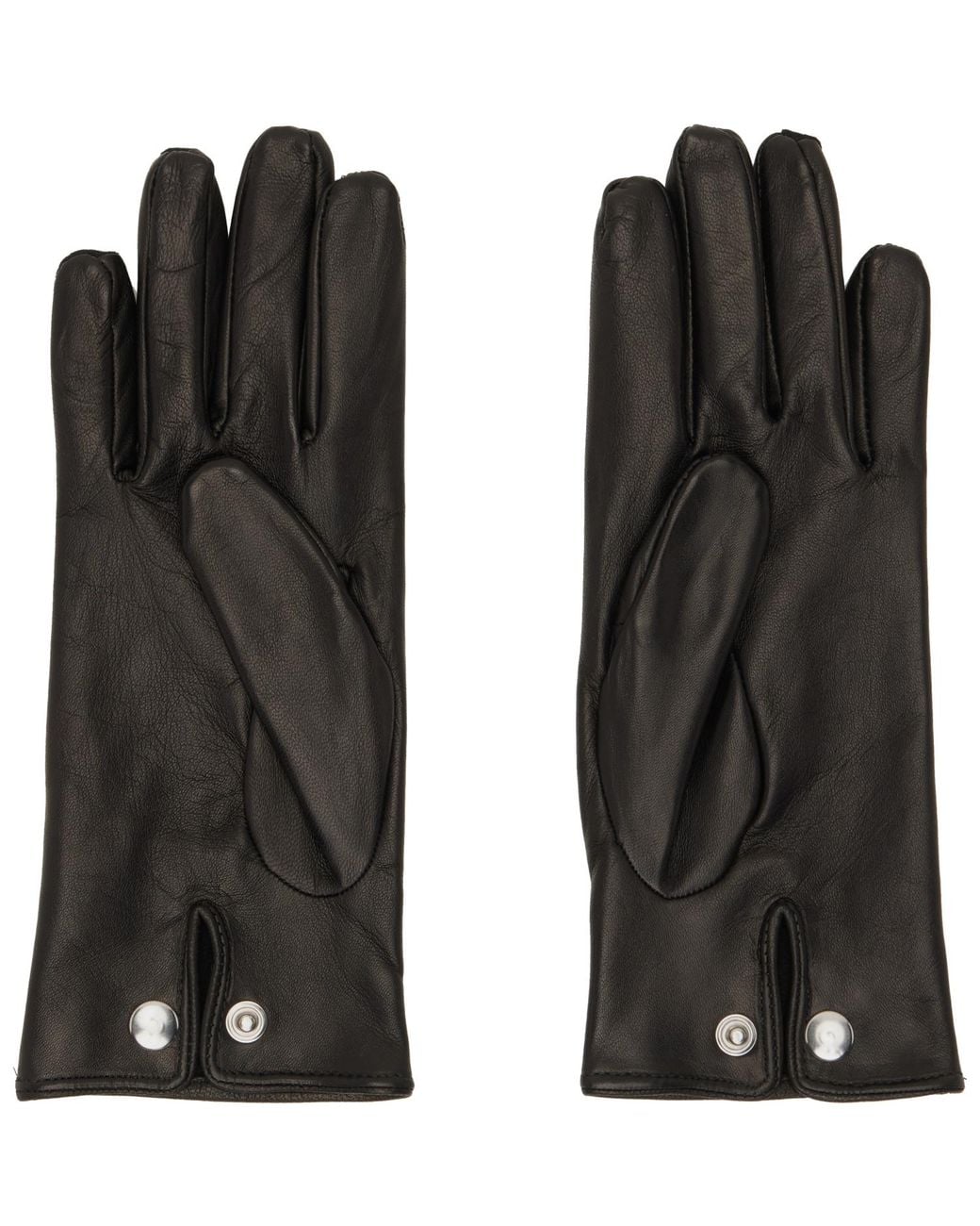 Ernest W. Baker Black Ssense Exclusive Half Suede & Leather Gloves for men