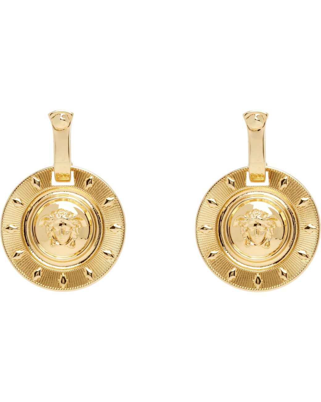 Versace Metallic Irradia Earrings