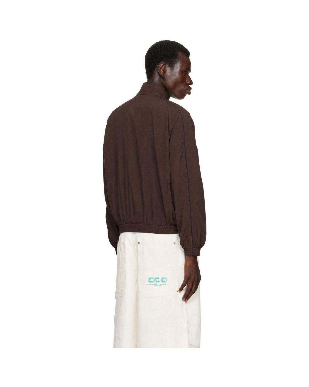 Willy Chavarria Brown 'Bad Boy' Track Jacket for men