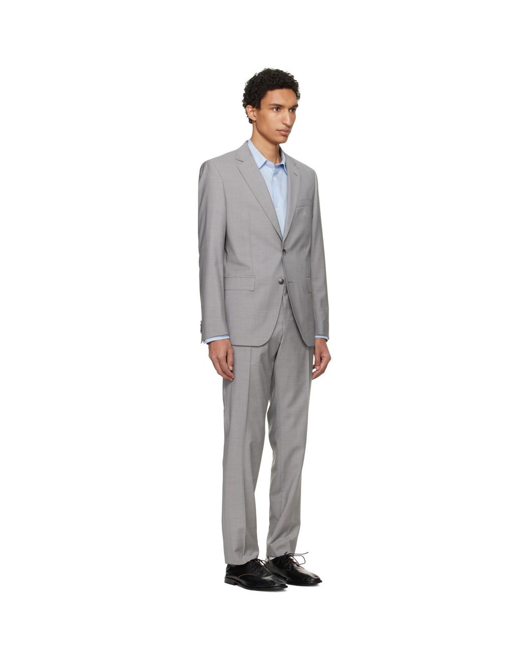 Boss Black Slim-Fit Virgin Wool Suit for men