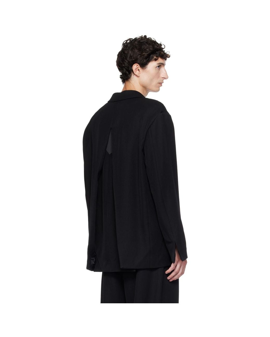 Kiko Kostadinov Black Votive Zip Blazer for men