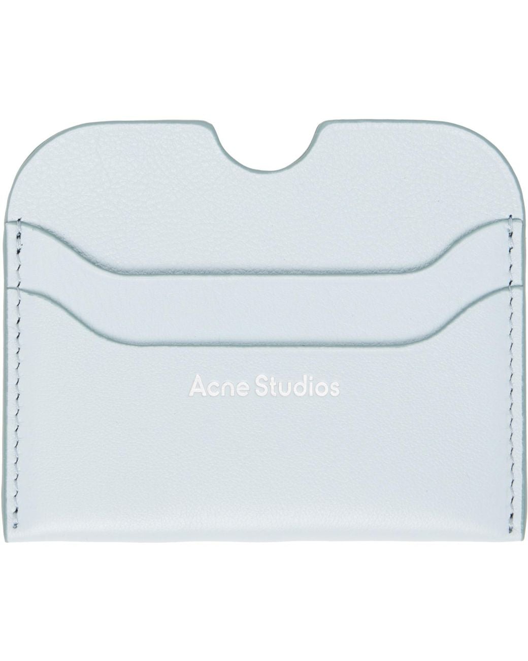 Acne Blue Leather Card Holder