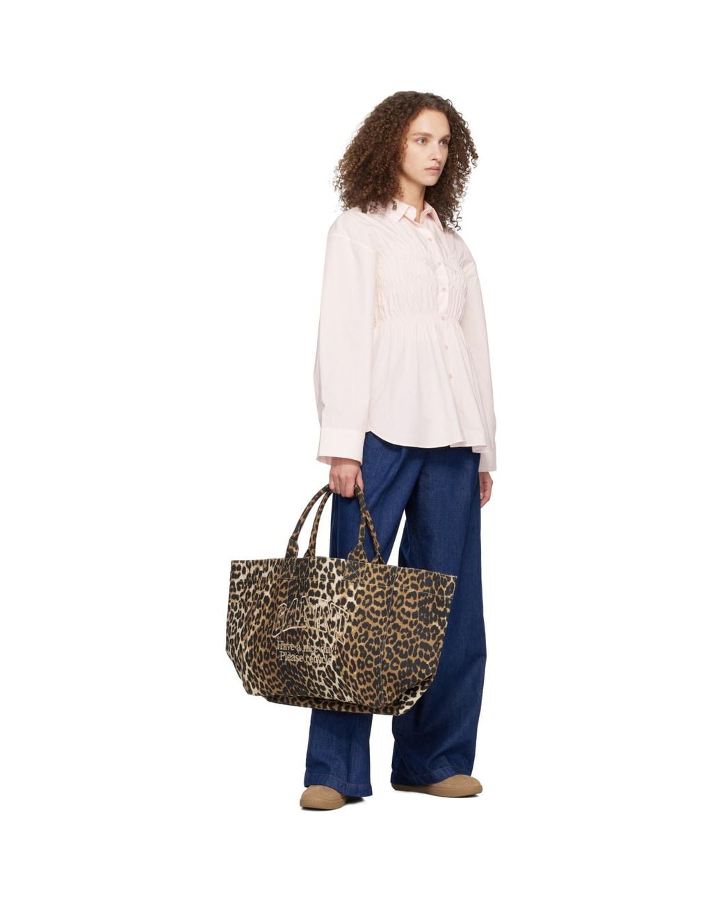 Ganni Black Xxl Tote