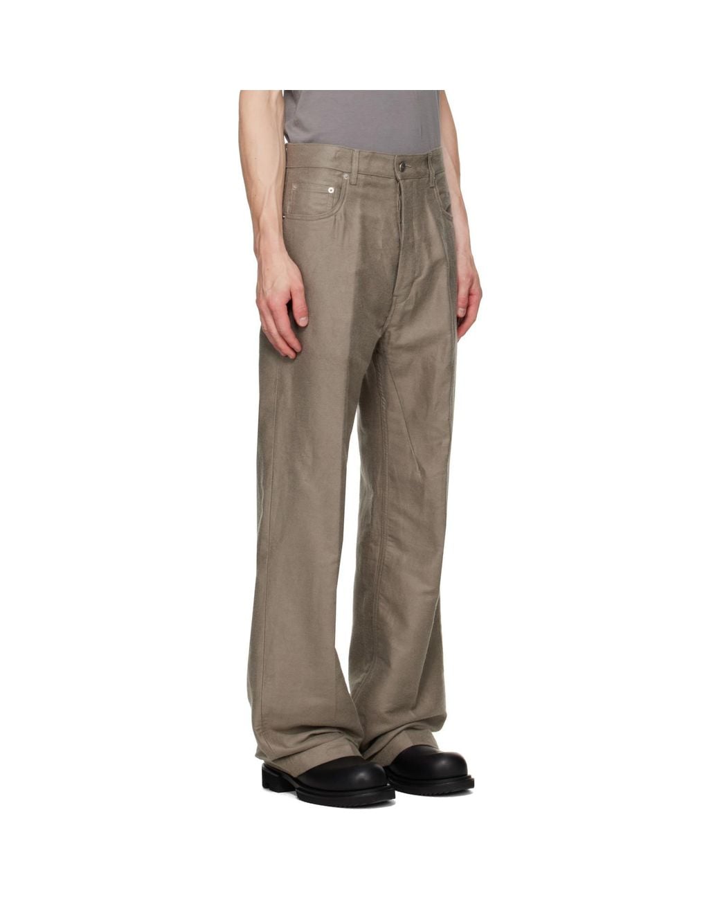 Rick Owens Brown Tower Geth Trousers for men