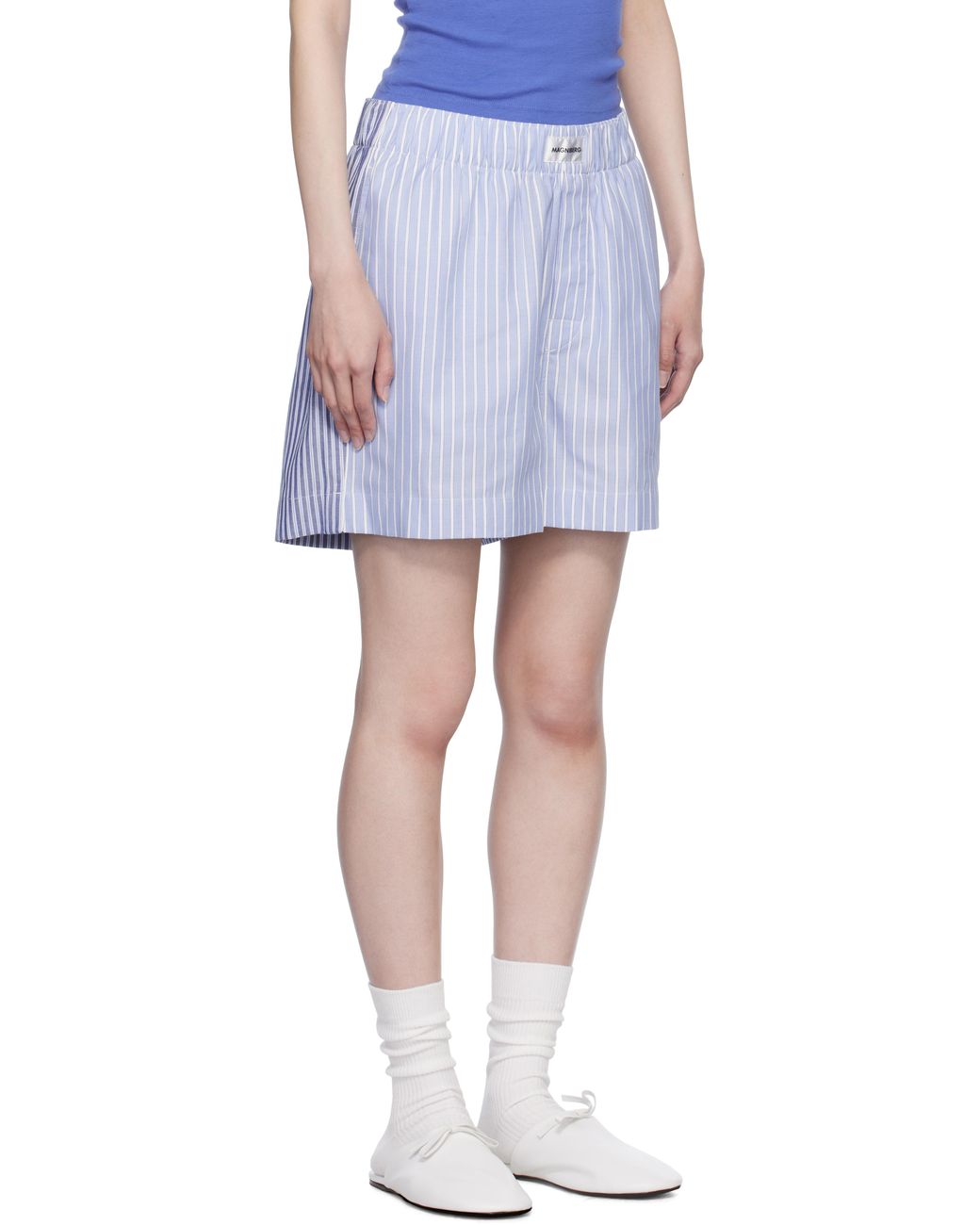 MAGNIBERG Blue Wall Street Pyjama Shorts