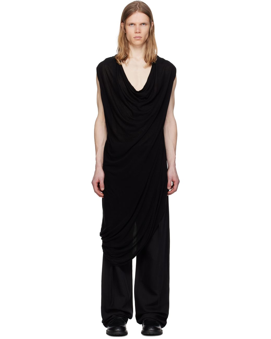 Julius Drape Top in Black for Men | Lyst