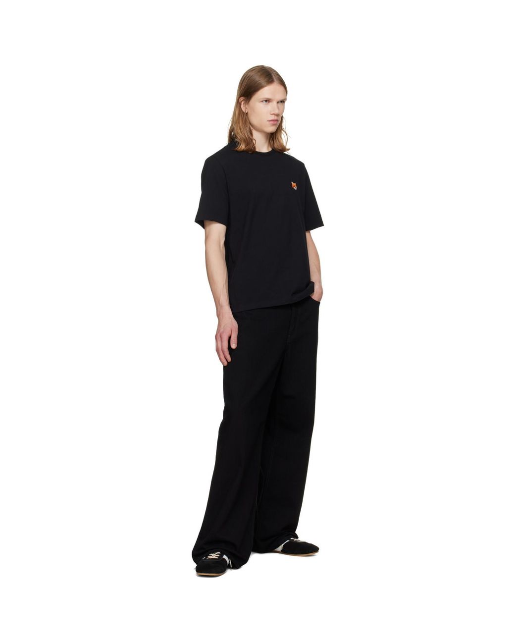 Maison Kitsuné Black Fox Head Regular T-Shirt for men