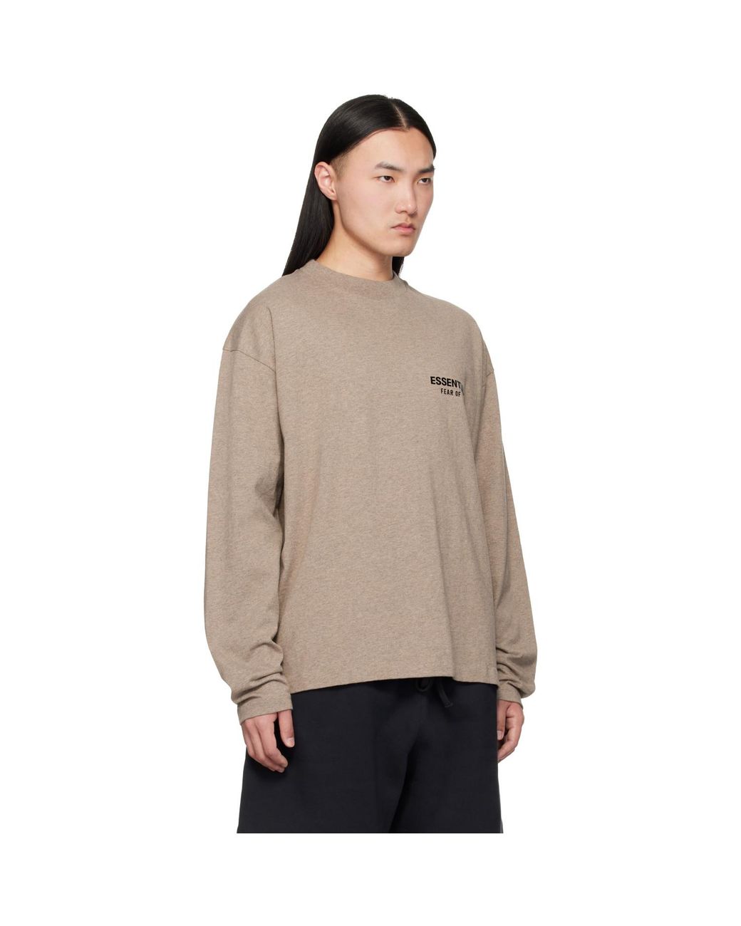 Fear Of God Natural Classic Fit Long Sleeve T-Shirt for men