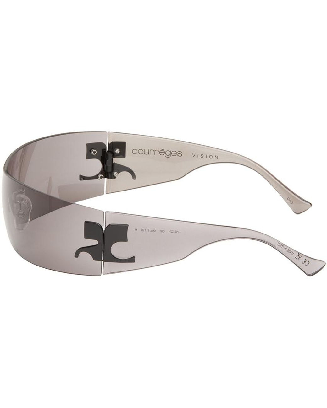 Courreges Black Vision Sunglasses | Lyst