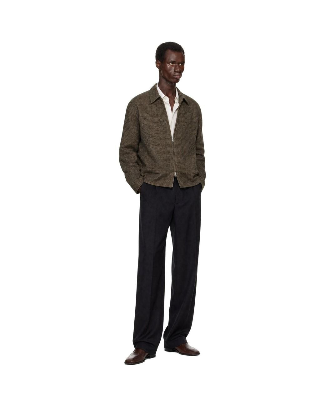 Another Aspect Brown Another 1.0 Overshirt for men