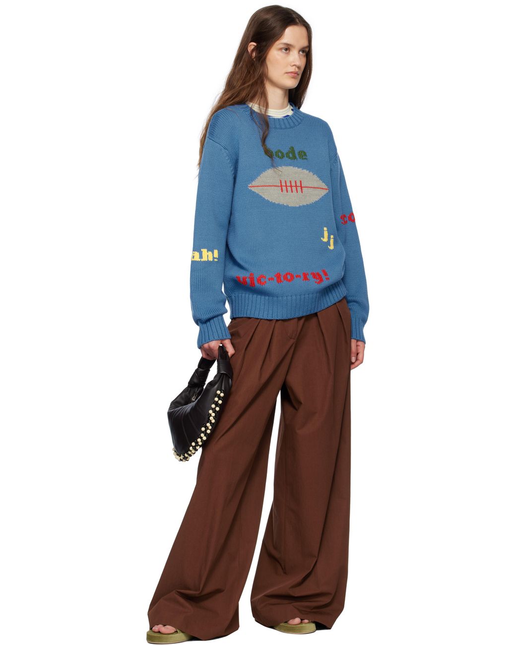 Bode Blue Spirit Sweater