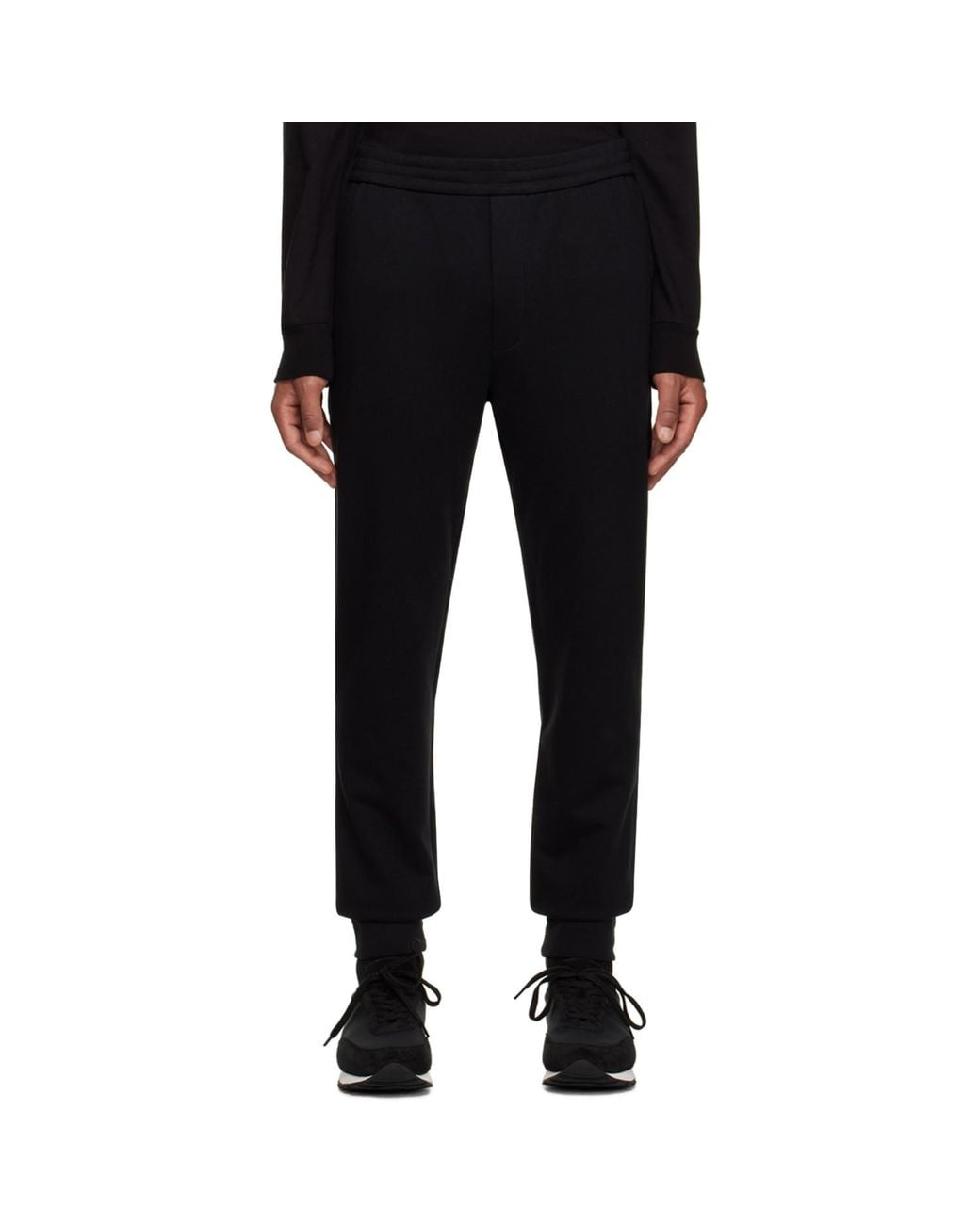 The Row Black Edgar Sweatpants for men