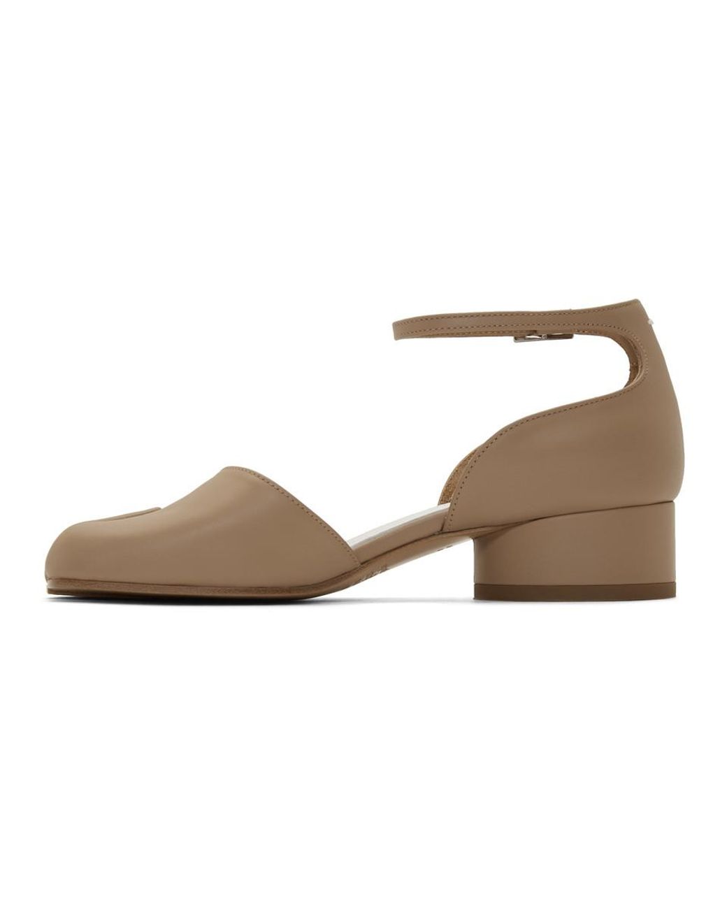 tan mary jane heels