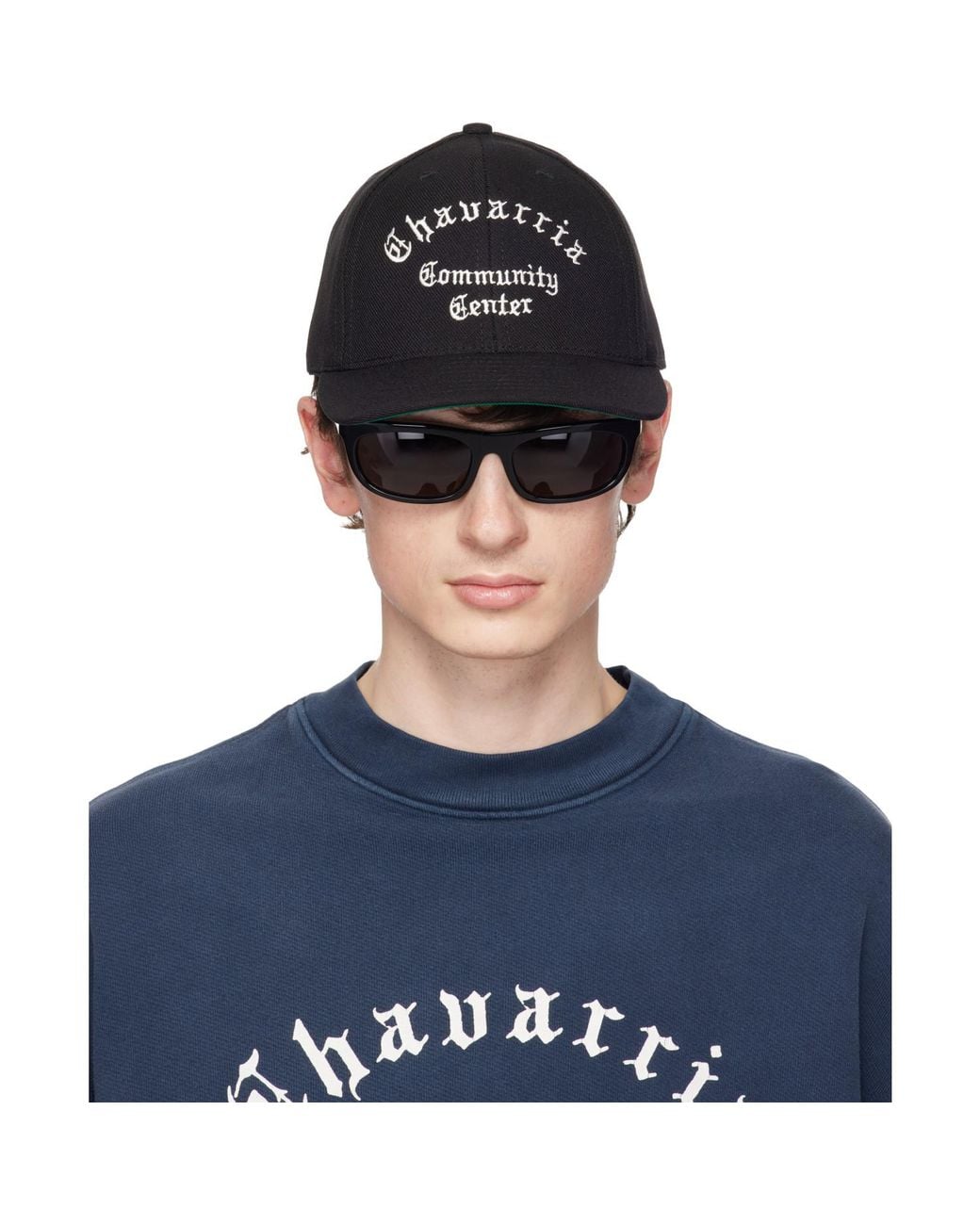 Willy Chavarria Blue 'Chavarria Community Center' Cap for men