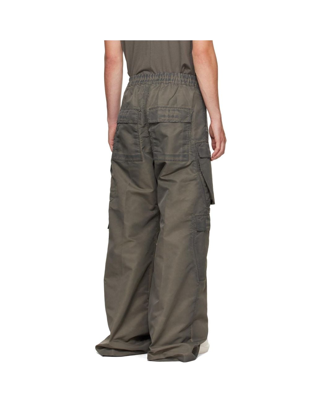 Rick Owens Brown Taupe Tower Double Cargo Jumbo Belas Pants for men