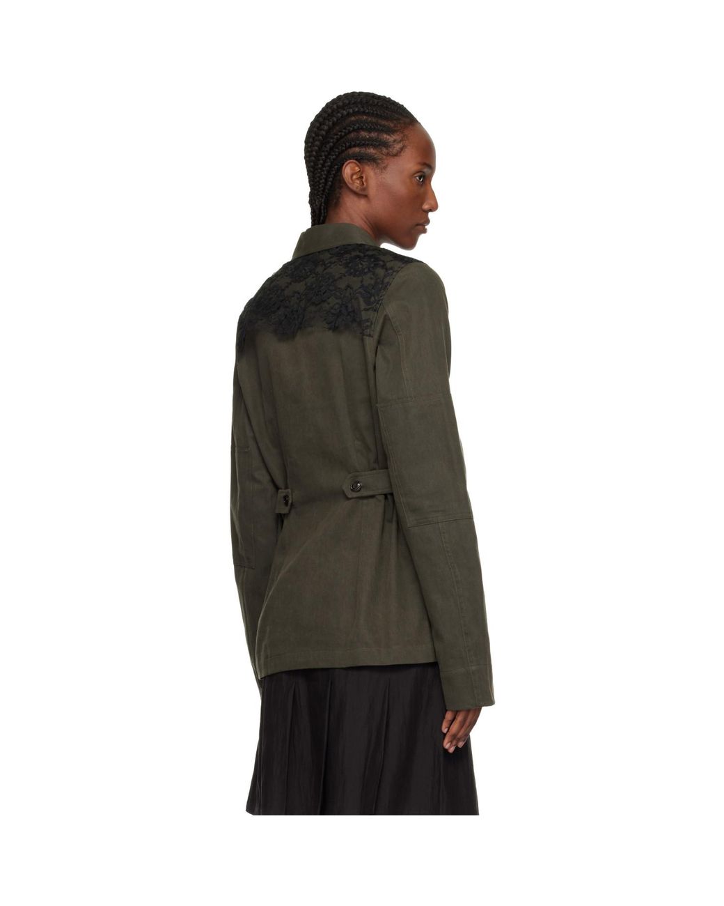 Our Legacy Black Khaki Split Jacket
