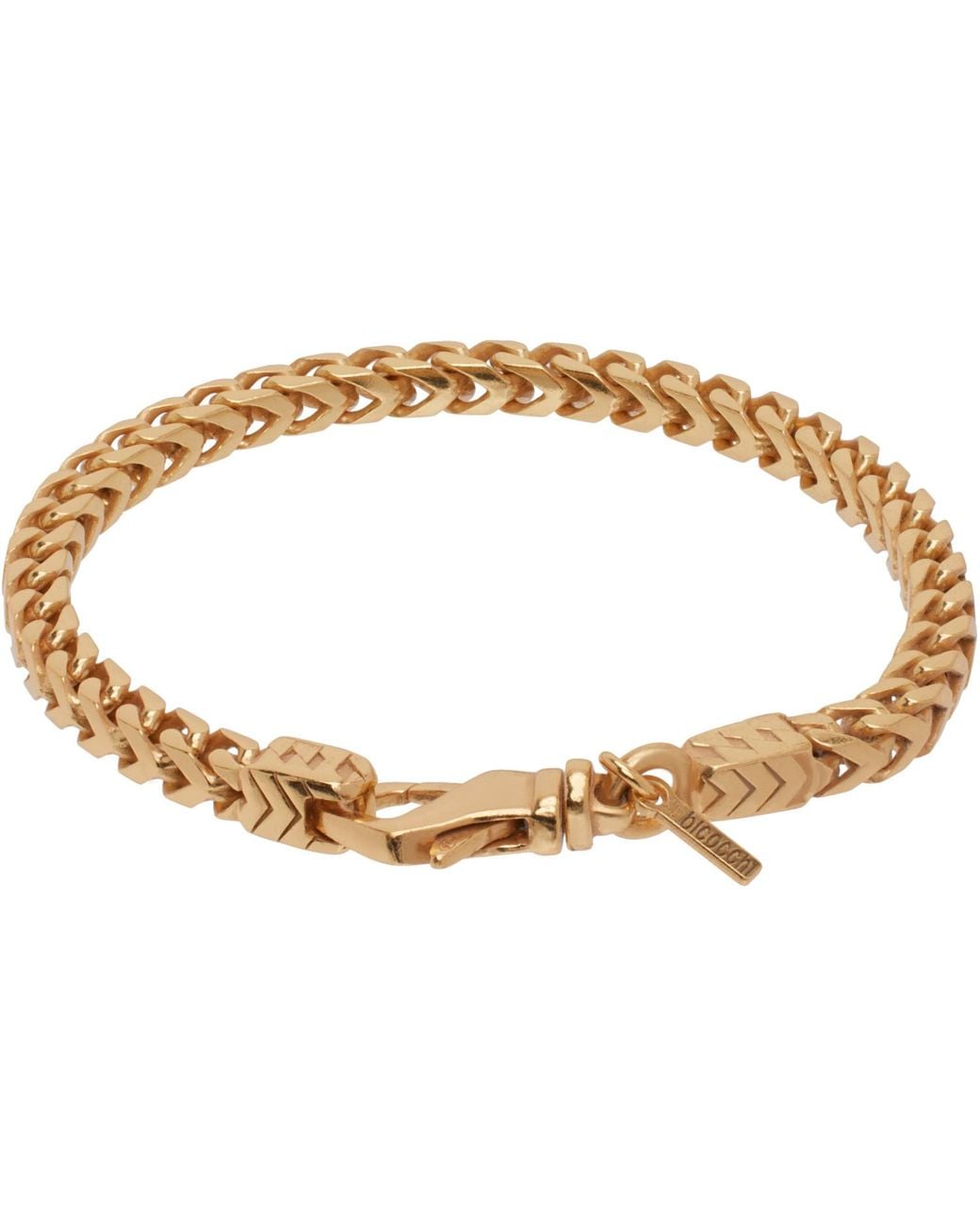 Emanuele Bicocchi Metallic Box Chain Bracelet for men