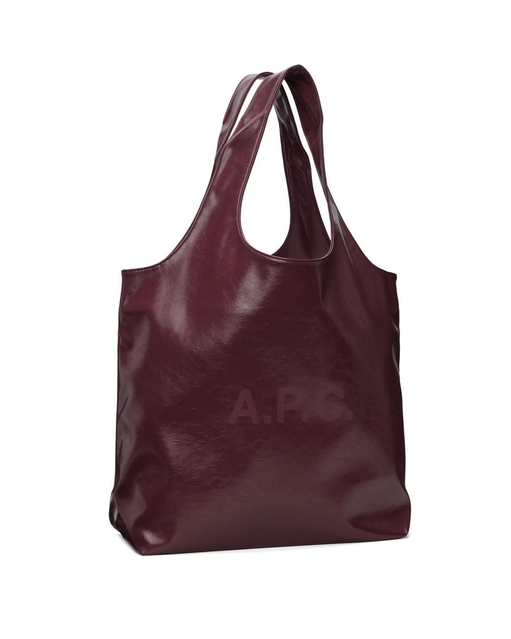 A.P.C. Purple Burgundy Ninon Tote for men
