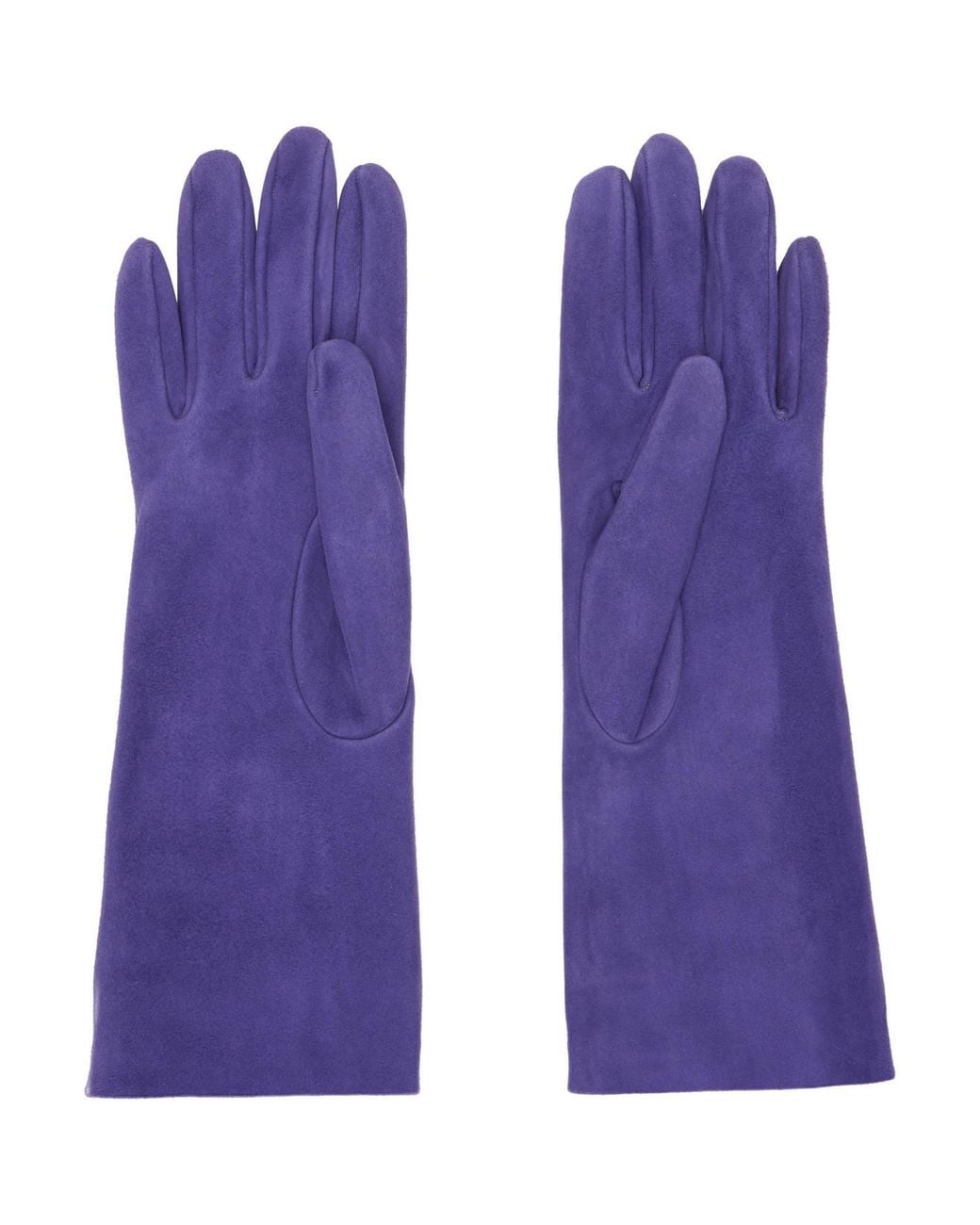 Khaite Purple Remo Mid Gloves