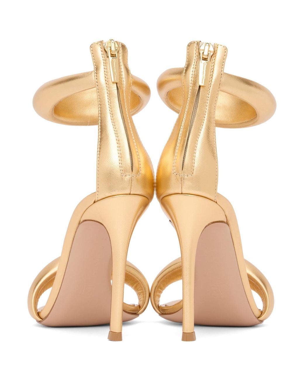Gianvito Rossi Natural Bijoux Heeled Sandals
