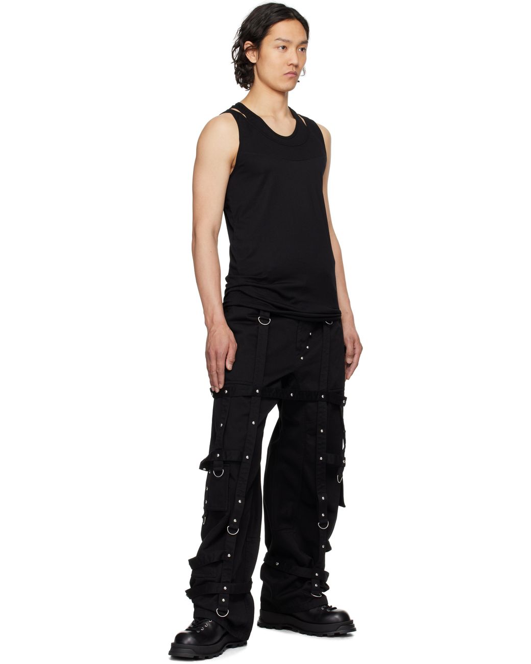 トップス 11SS JULIUS  Docking Layerd Tank Top 00s JULIUS_7 Looped Hems Tank-top | Elixirgallery