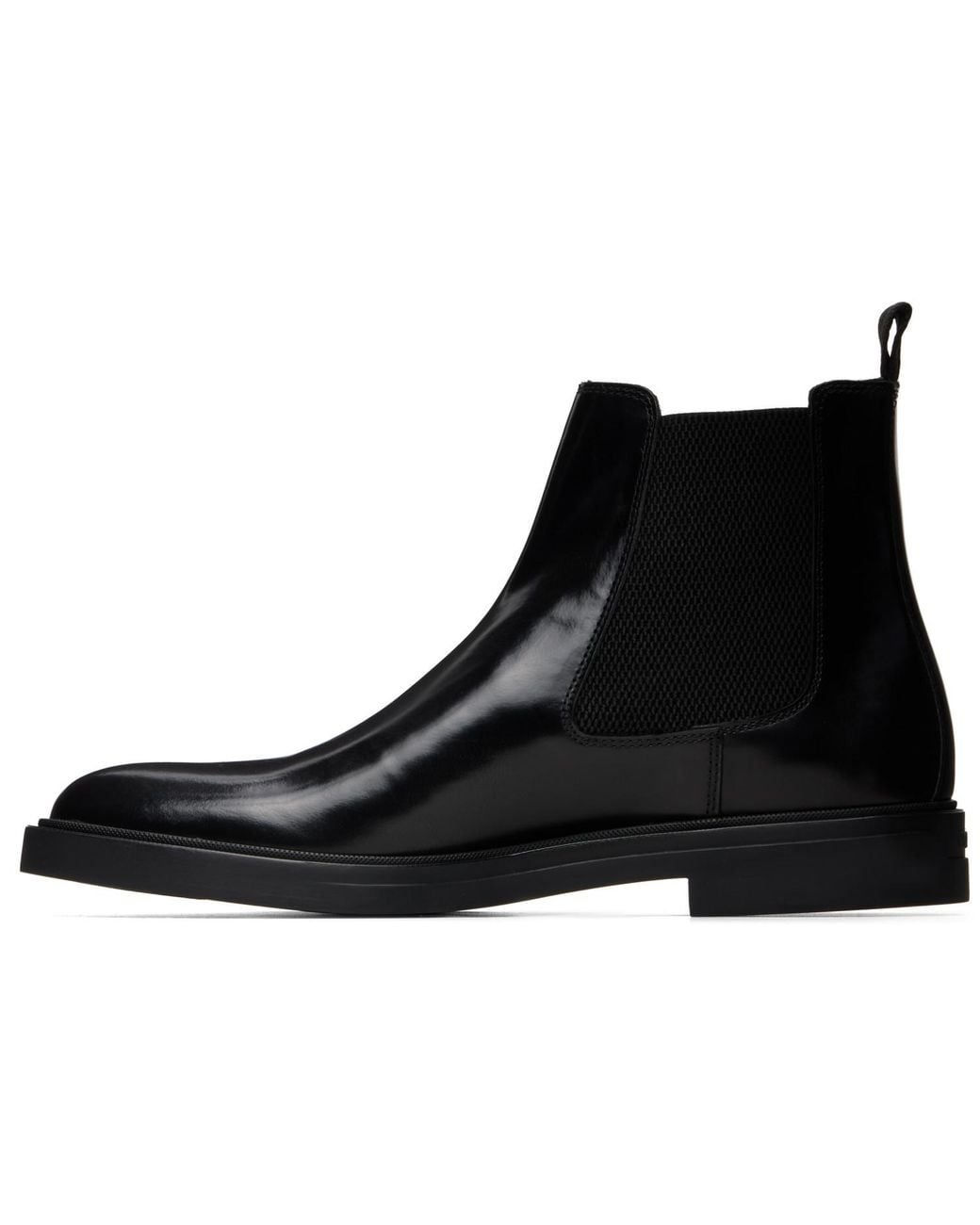 BOSS Buckle Leather Chelsea Boots in Black for Men | Lyst