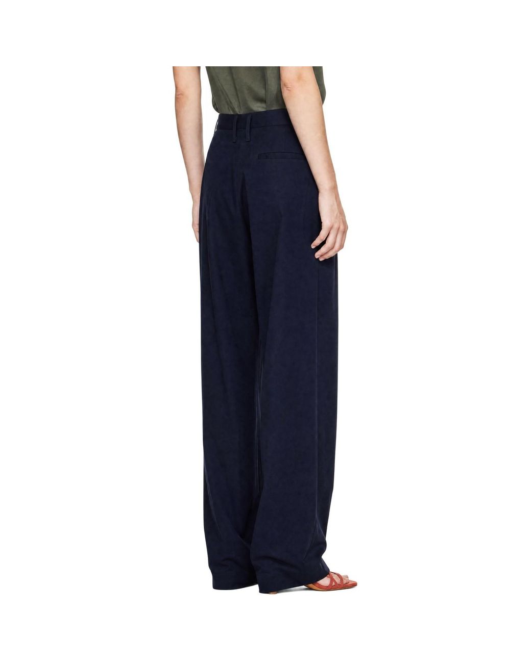 Maryam Nassir Zadeh Blue Abdou Cotton Twill Trousers