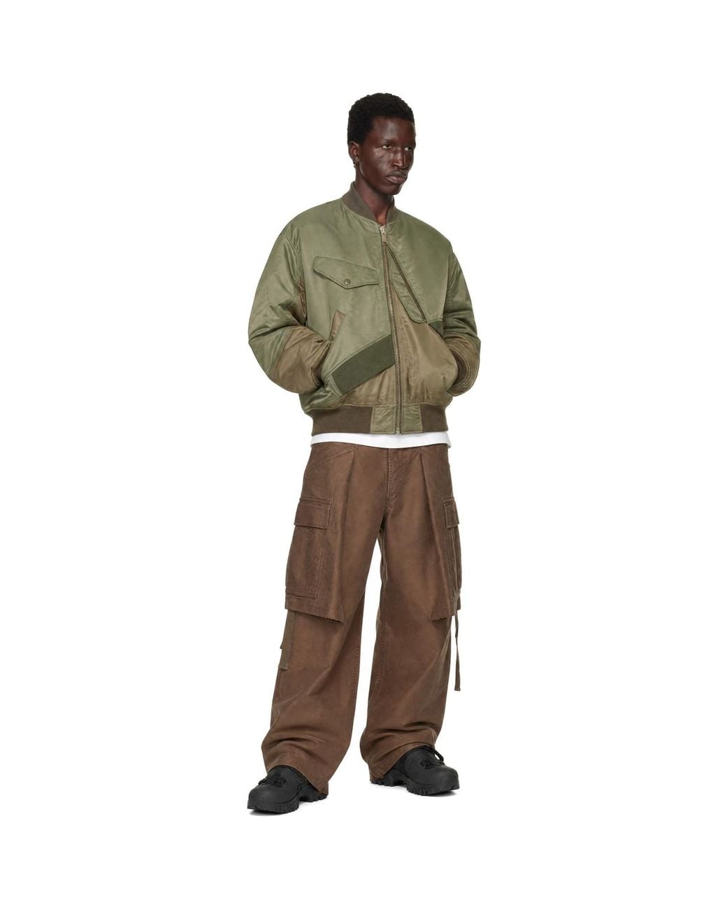 Undercover Green Up2F9201 Bomber Jacket for men