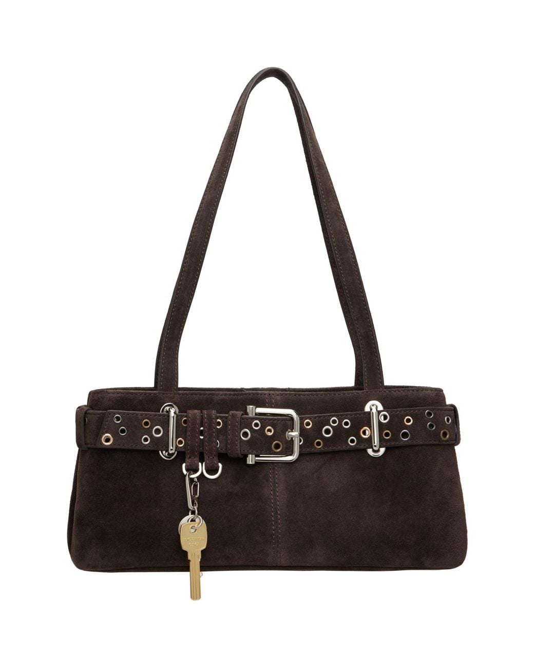 OSOI Black Shoulder Brocle Mini Bag