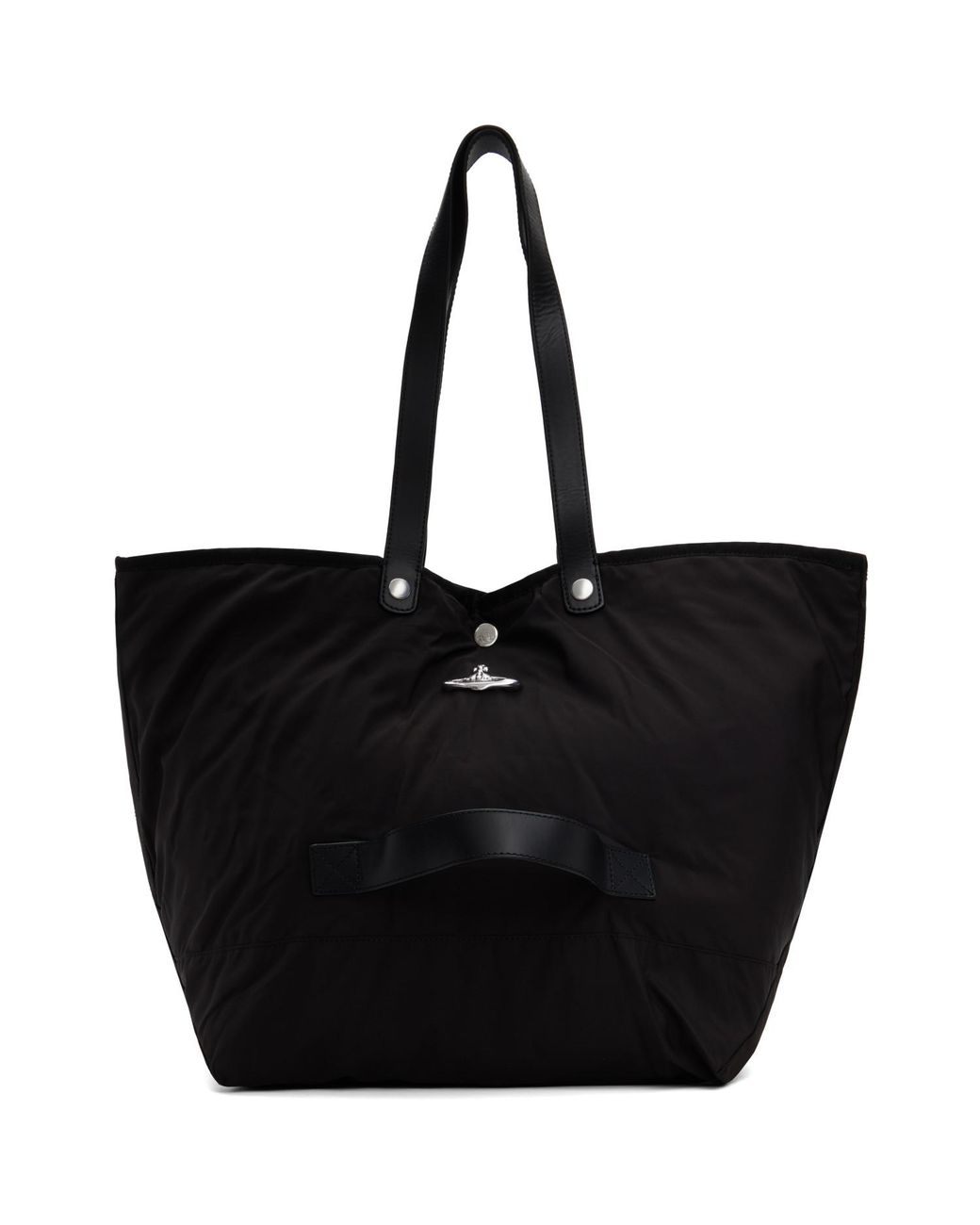 Vivienne Westwood Black Utility Shopper Tote for men