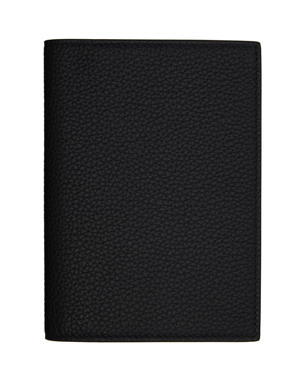 Tom Ford Black Soft Grain Leather T Line Passport Holder for men