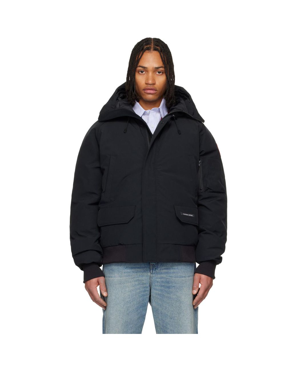 Canada Goose Black Chilliwack Bomber Down Jacket for men