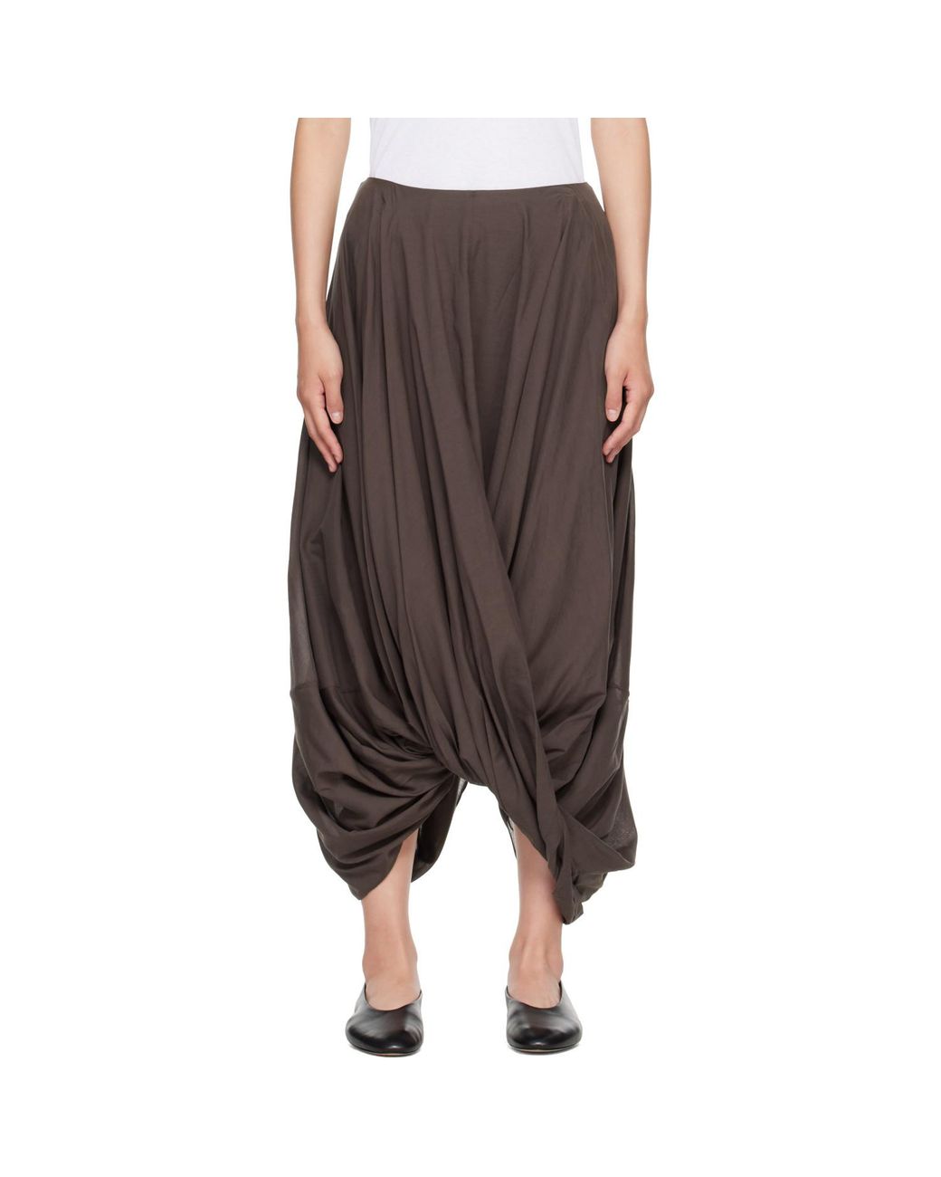 Totême Brown Cocoon Maxi Skirt