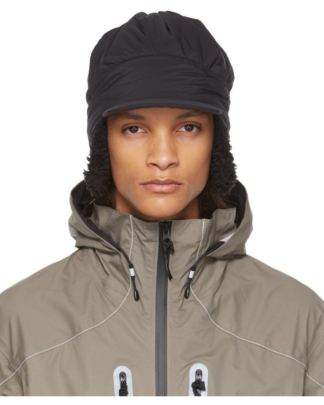 and wander Synthetic Black Insulated Aviator Hat for Men | Lyst