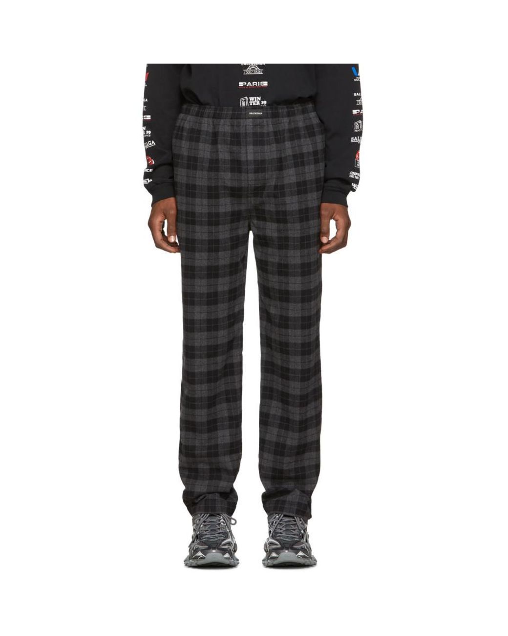 Grey Check Flannel for Men | Lyst