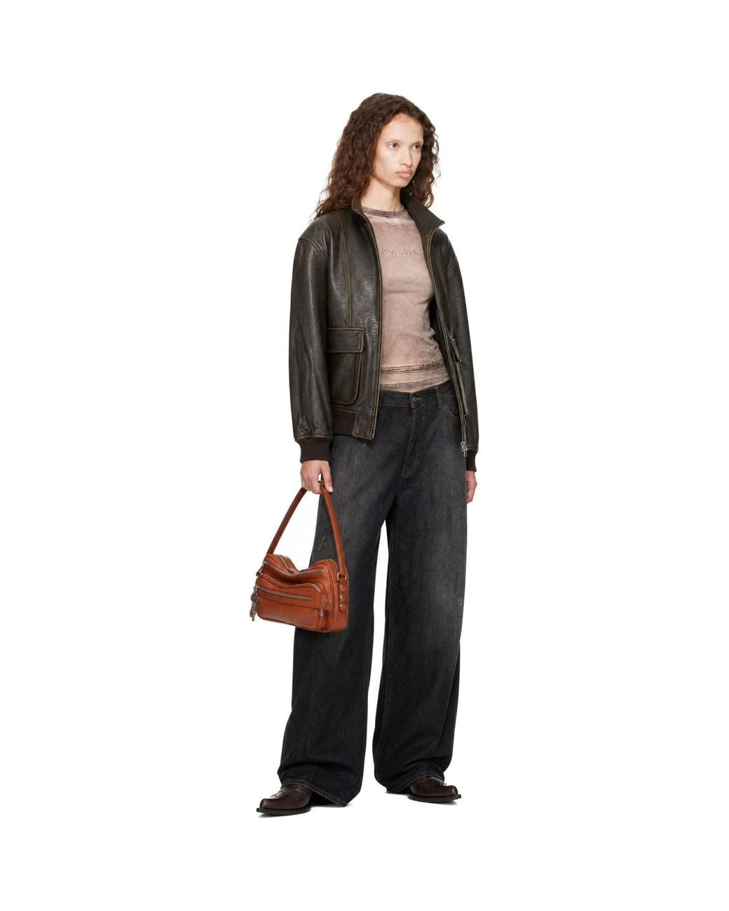 Acne Black 2023 U Loose Fit Jeans