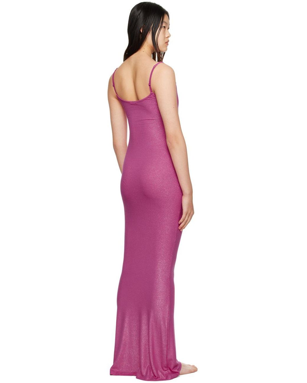 open lace back dress Baltic Born Womens Muse Sequin Maxi Dress | Rose Gold