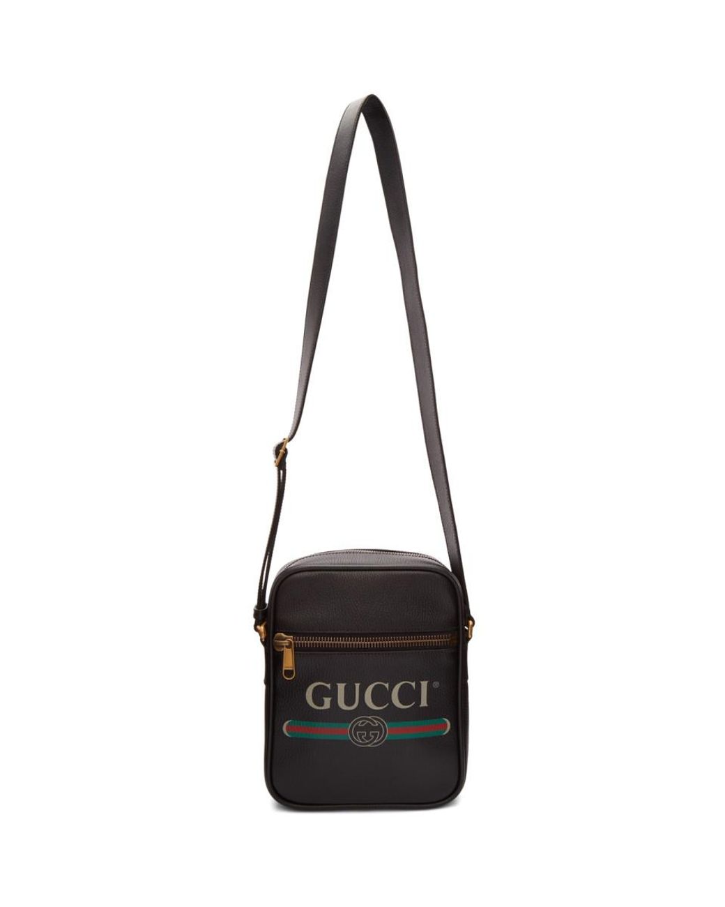 Gucci Backpack Vintage Logo Black for Men