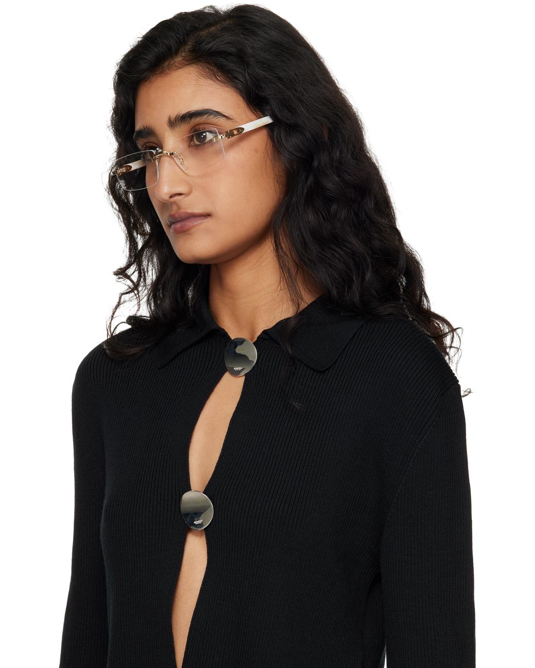 Cartier Ct0010 Rimless Cartier Off- Signature C Rimless Glasses in Black | Lyst