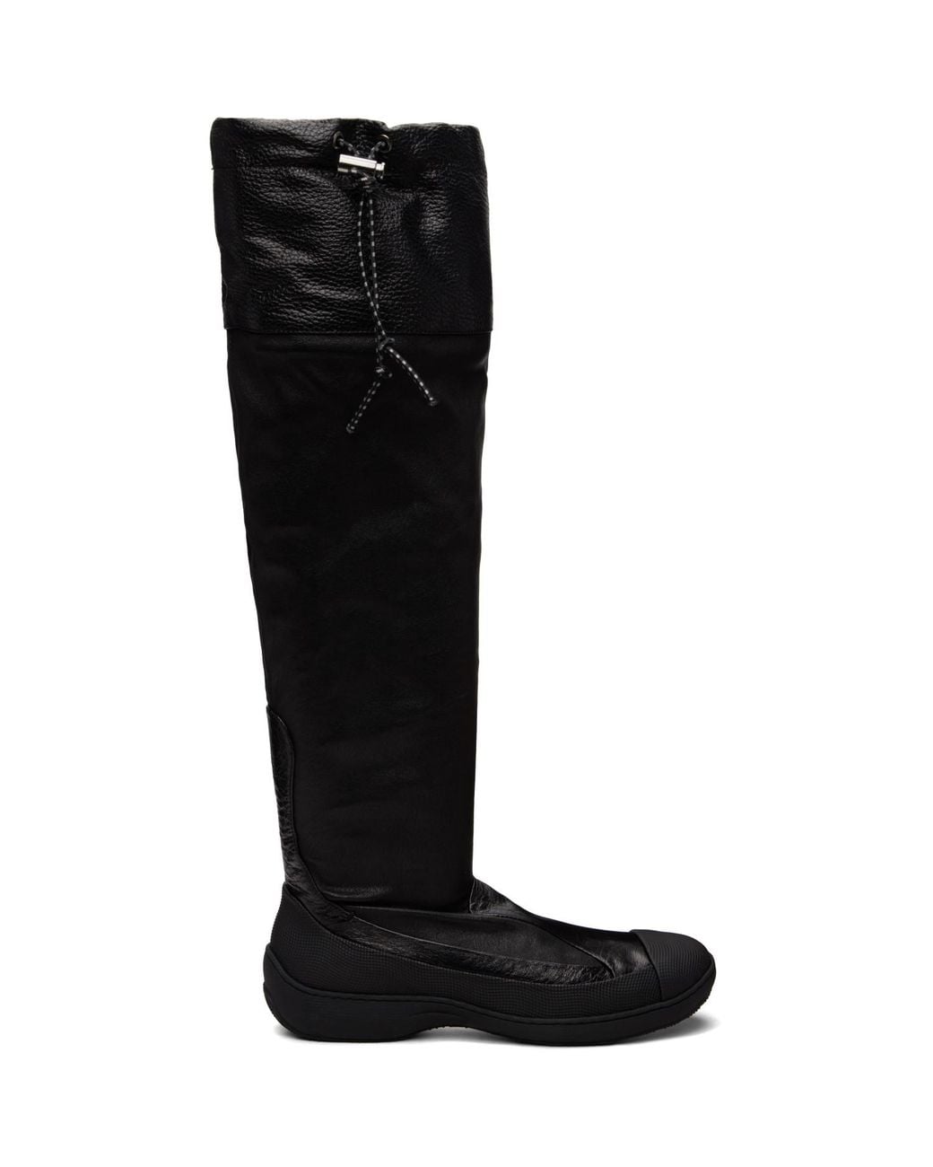 Kiko Kostadinov Black Avocet Leather Tall Boots