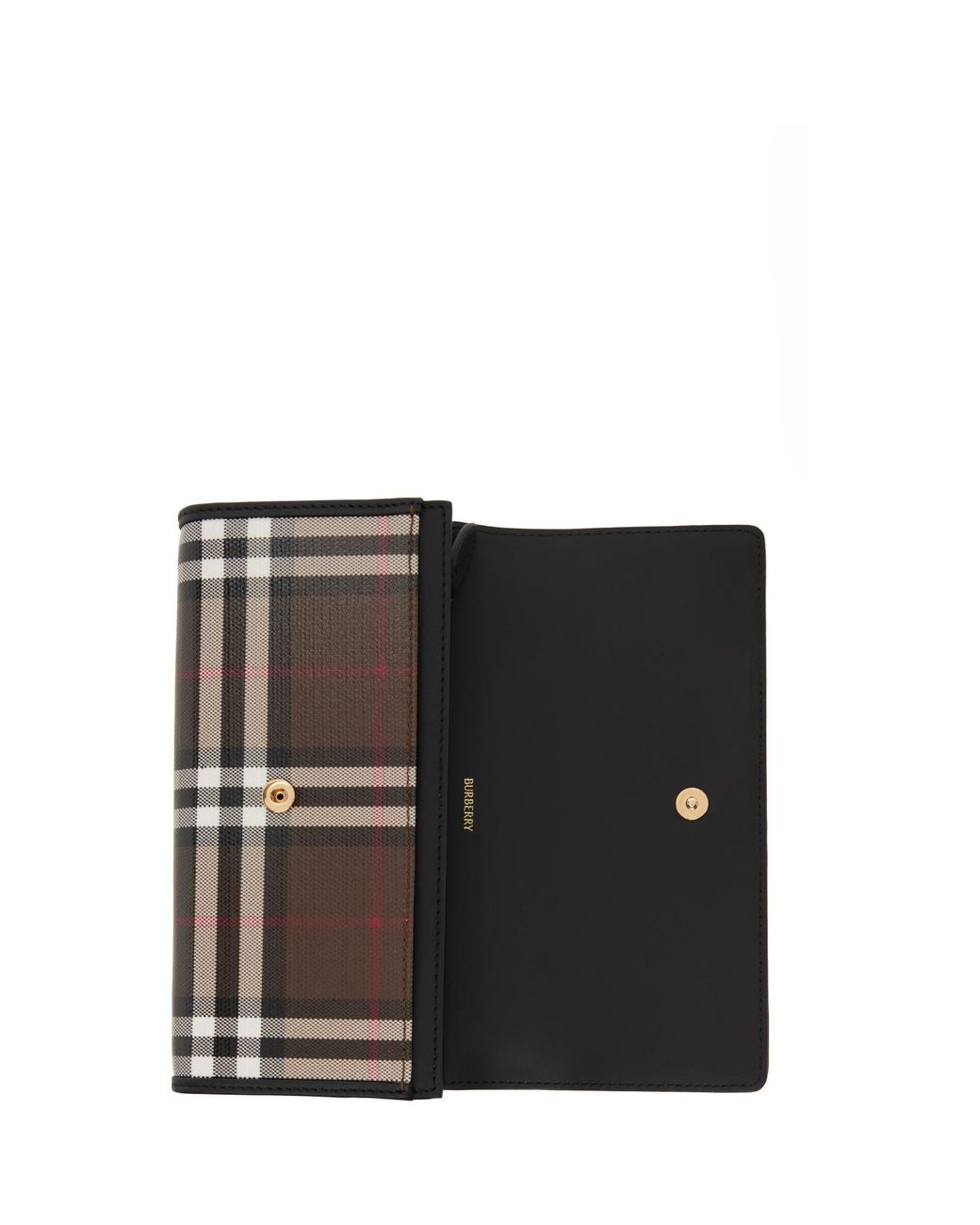 Burberry Gray Check Continental Wallet