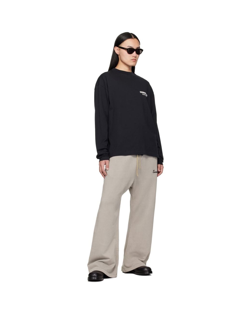 Fear Of God Black Classic Long Sleeve T-Shirt for men