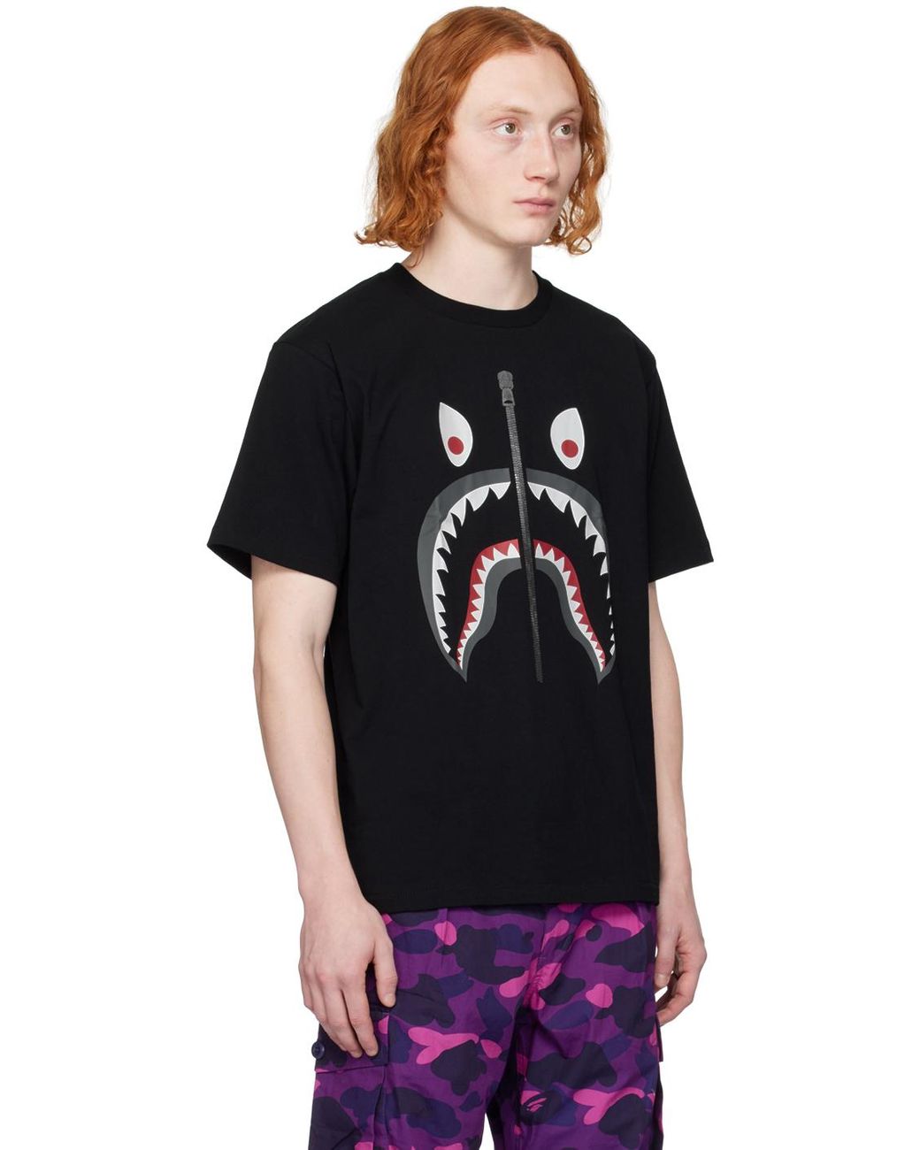 A Bathing Ape Mad Shark T-shirt in Black for Men | Lyst UK